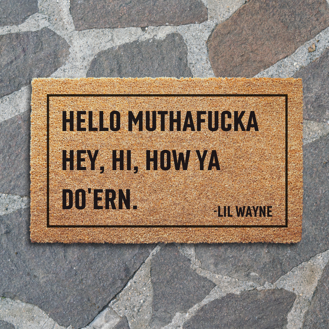 Lil Wayne Funny Welcome Doormat