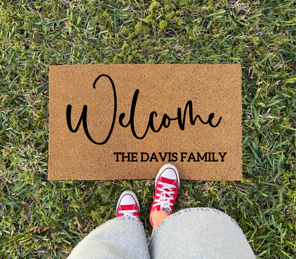 Personalized Family Name Welcome Doormat
