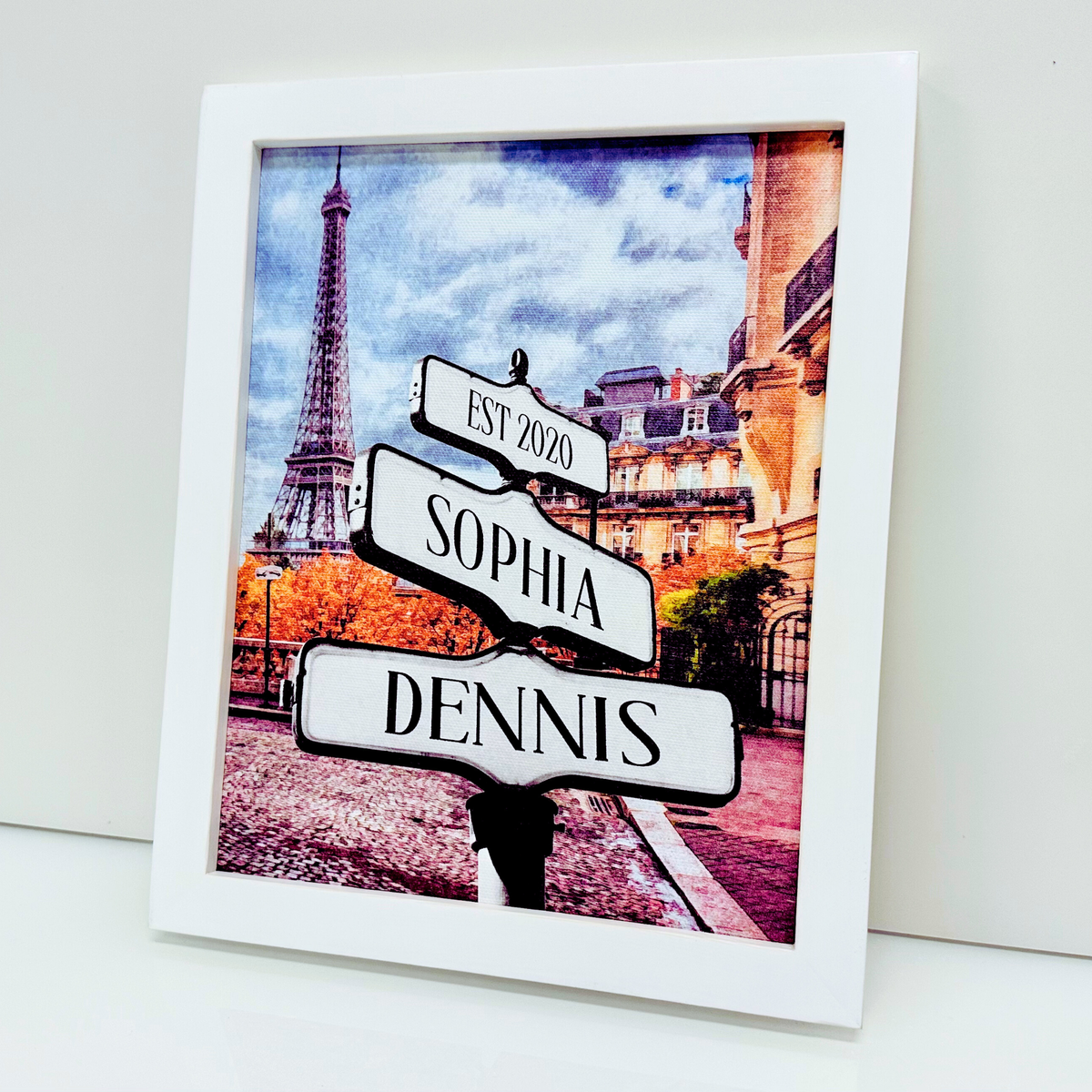 Custom Paris Street-Sign Poster