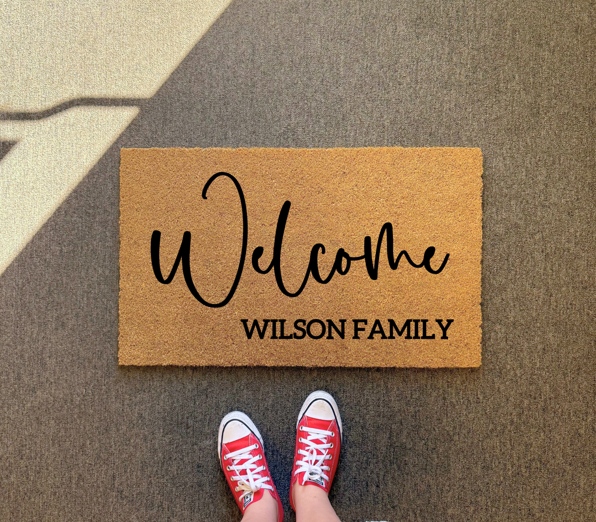 Personalized Family Name Welcome Doormat