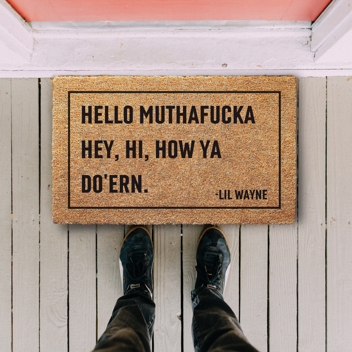 Lil Wayne Funny Welcome Doormat