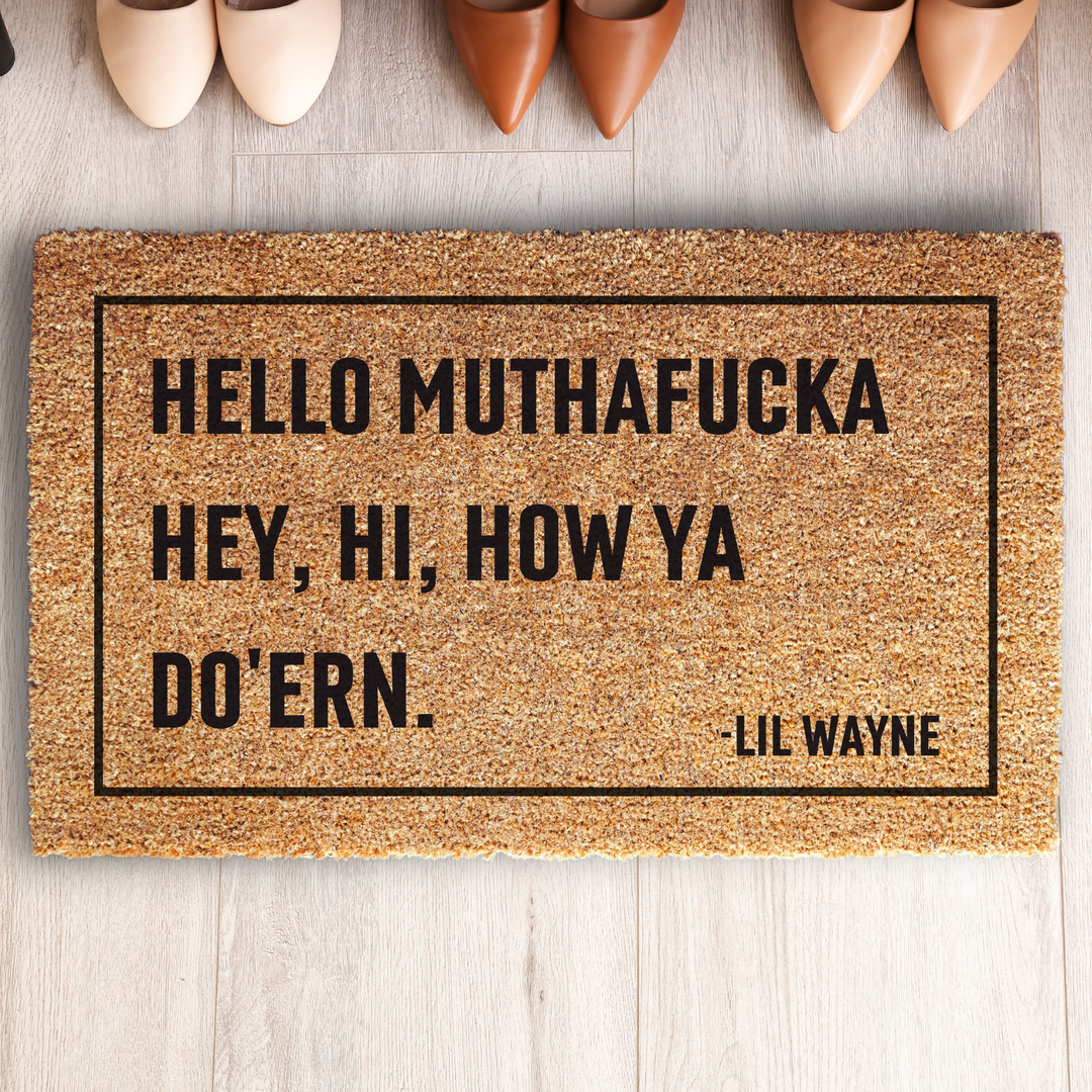 Lil Wayne Funny Welcome Doormat