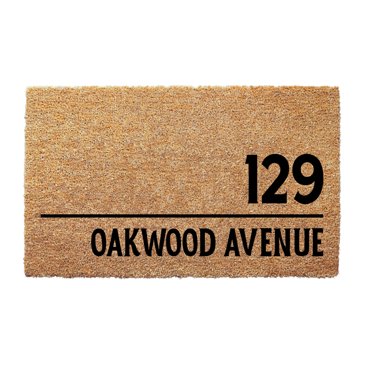 Street Name & House Number Doormat