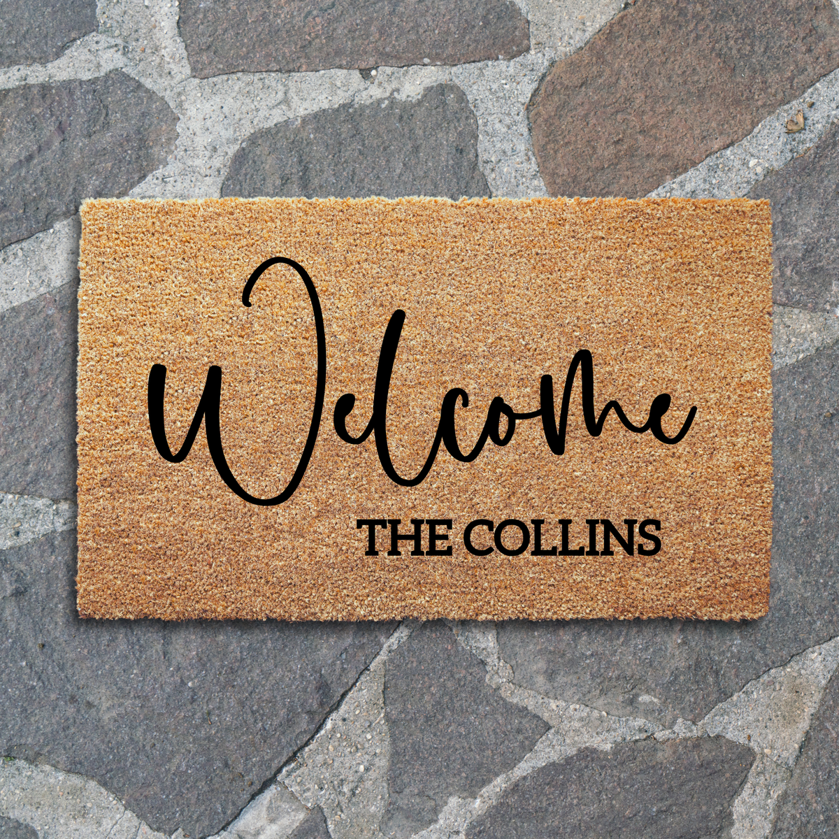 Personalized Family Name Welcome Doormat