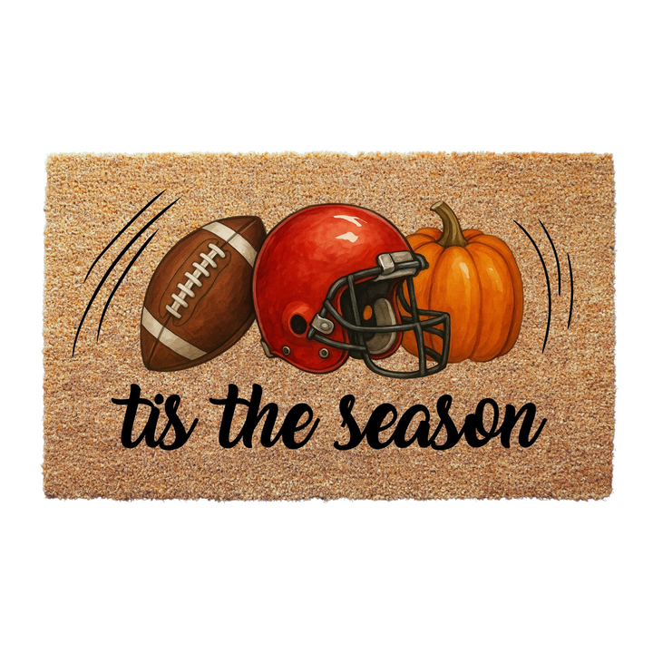 Tis The Season Football Doormat