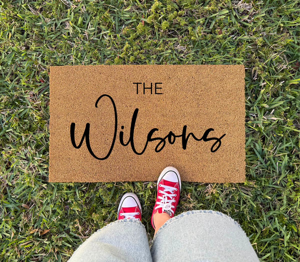 Personalized Handwriting Family Surname Doormat