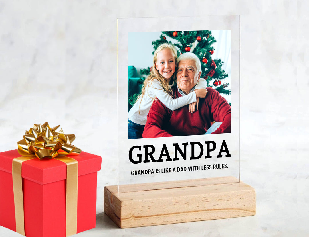 Acrylic Photo Print with Stand & Classic Header