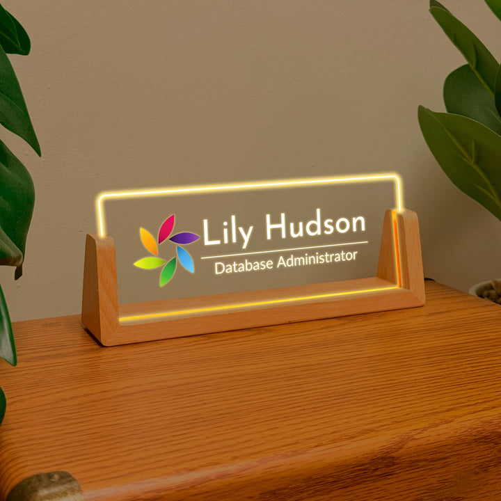 Led Light Office Name Plate for Desk 5