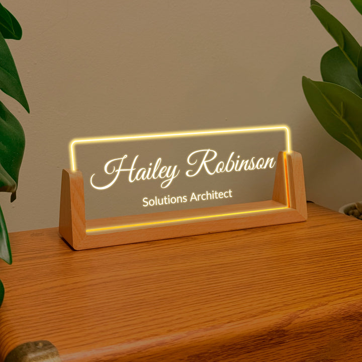 Led Light Office Name Plate for Desk 4