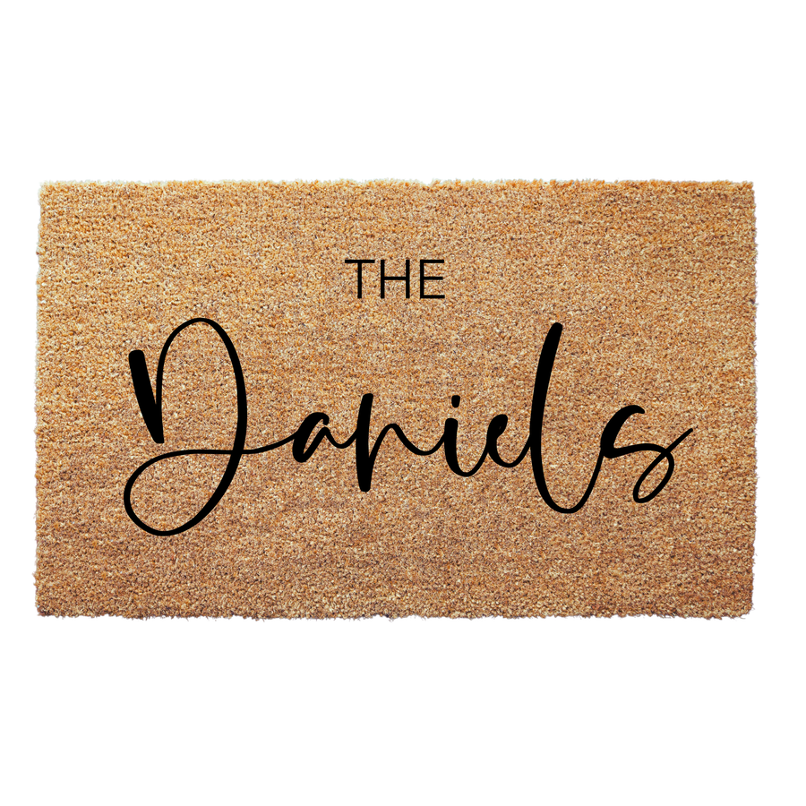 Personalized Handwriting Family Surname Doormat