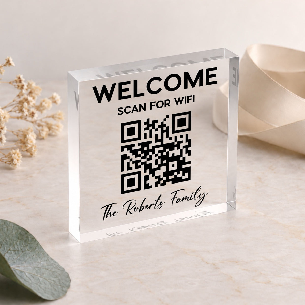 Wi-Fi QR Code Sign