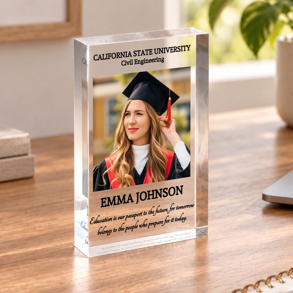 Personalized Graduation Photo Block