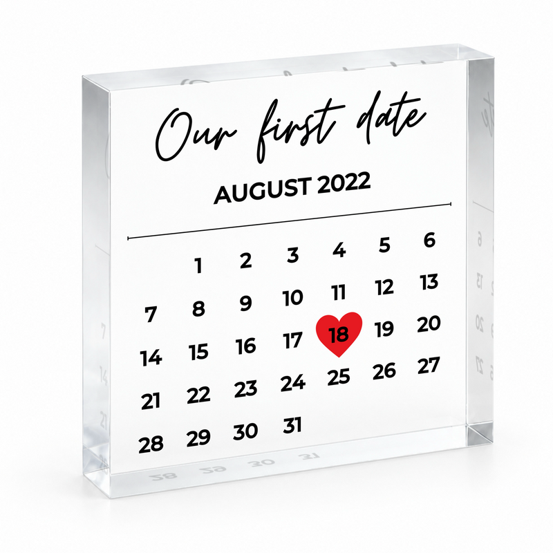 Personalized Calendar Keepsake for Anniversary