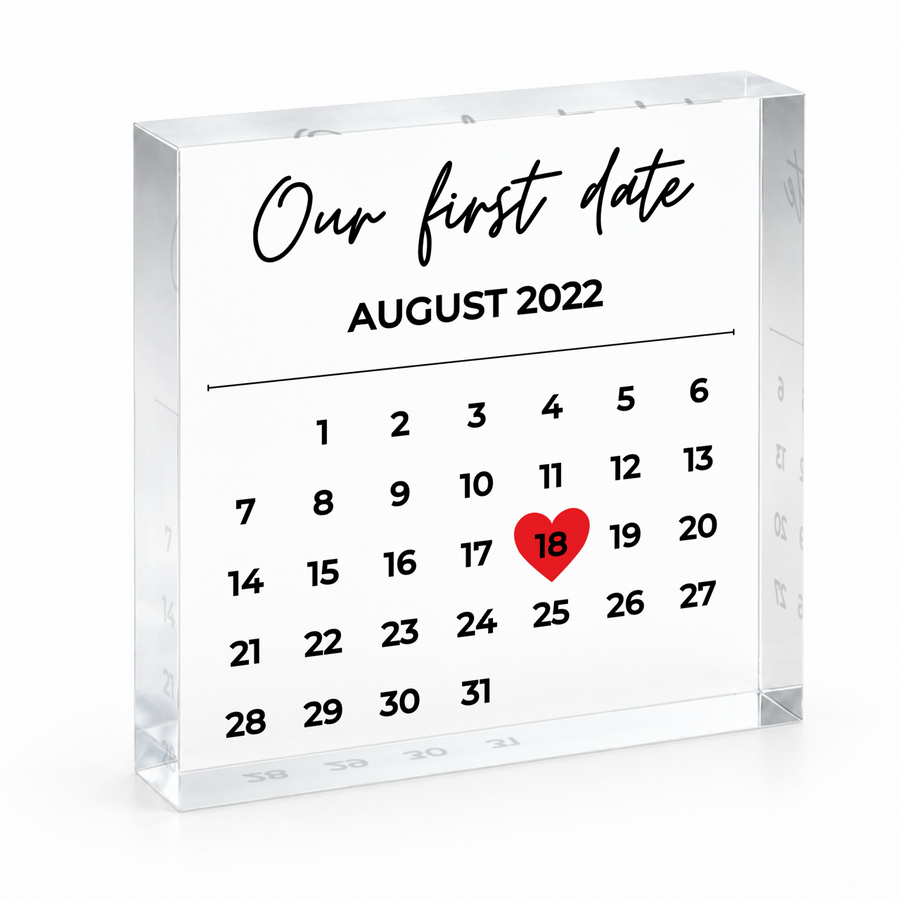 Personalized Calendar Keepsake for Anniversary