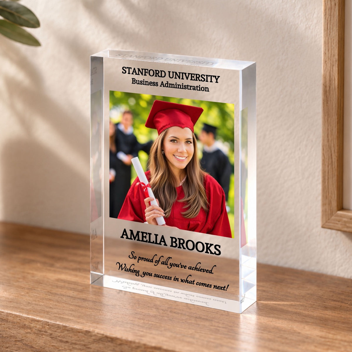 Personalized Graduation Photo Block