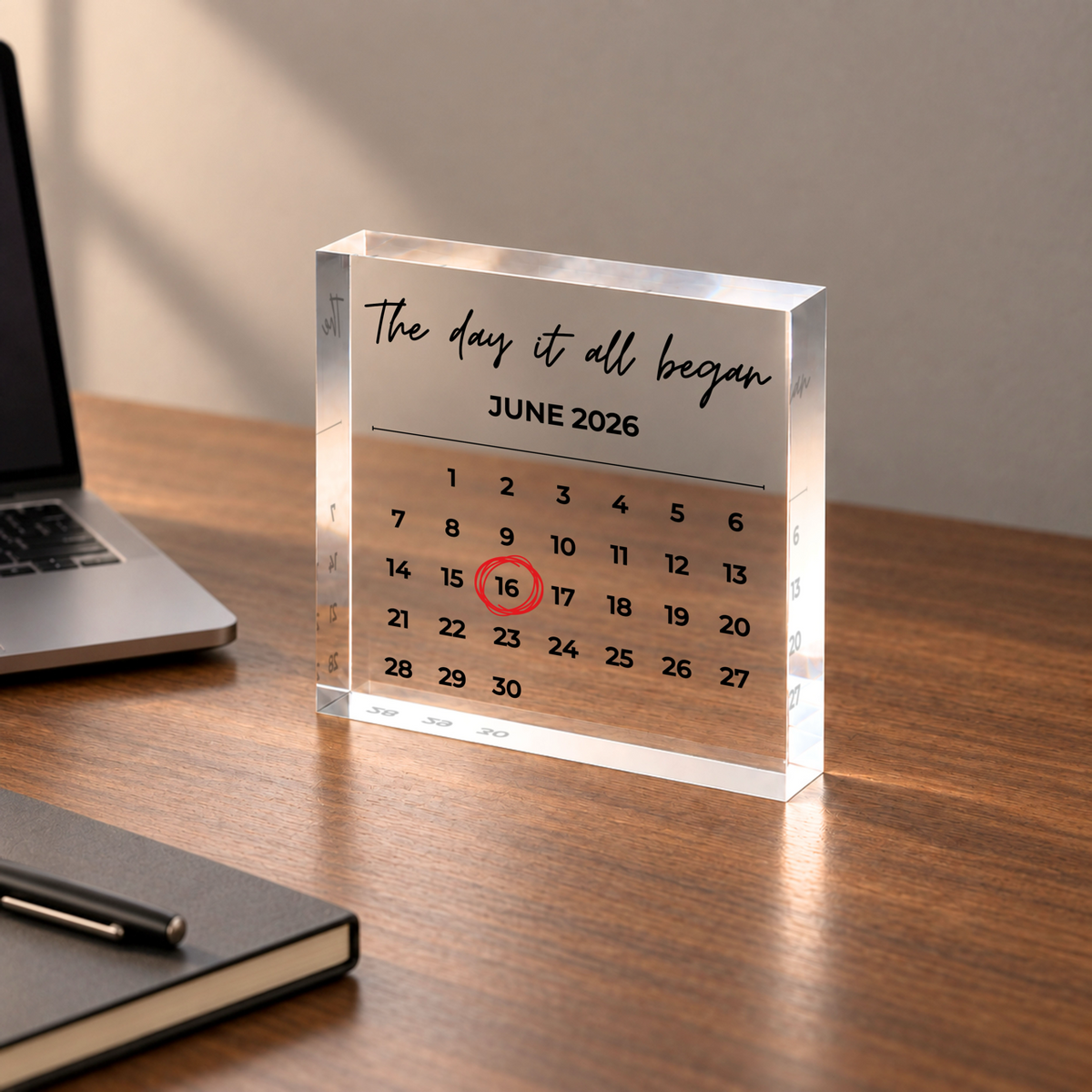 Personalized Calendar Keepsake for Anniversary