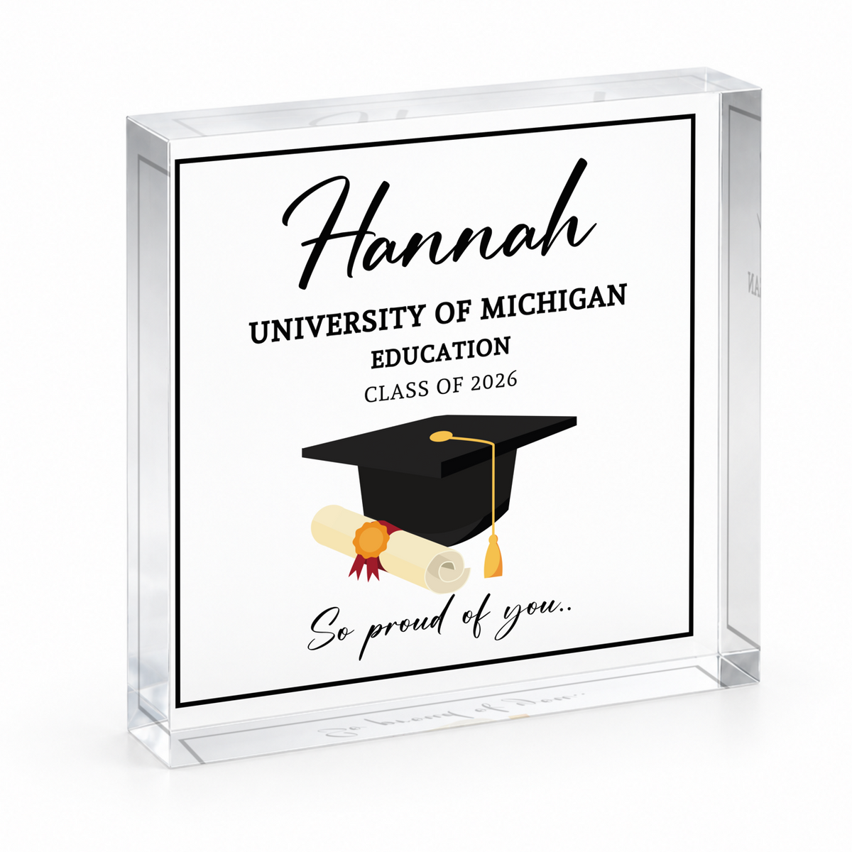 Graduation Keepsake Block