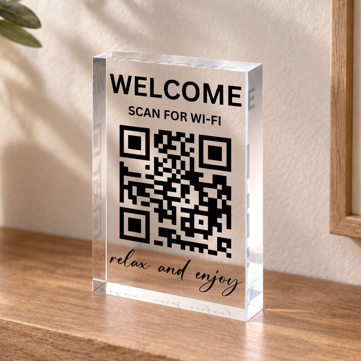 Wi-Fi QR Code Sign