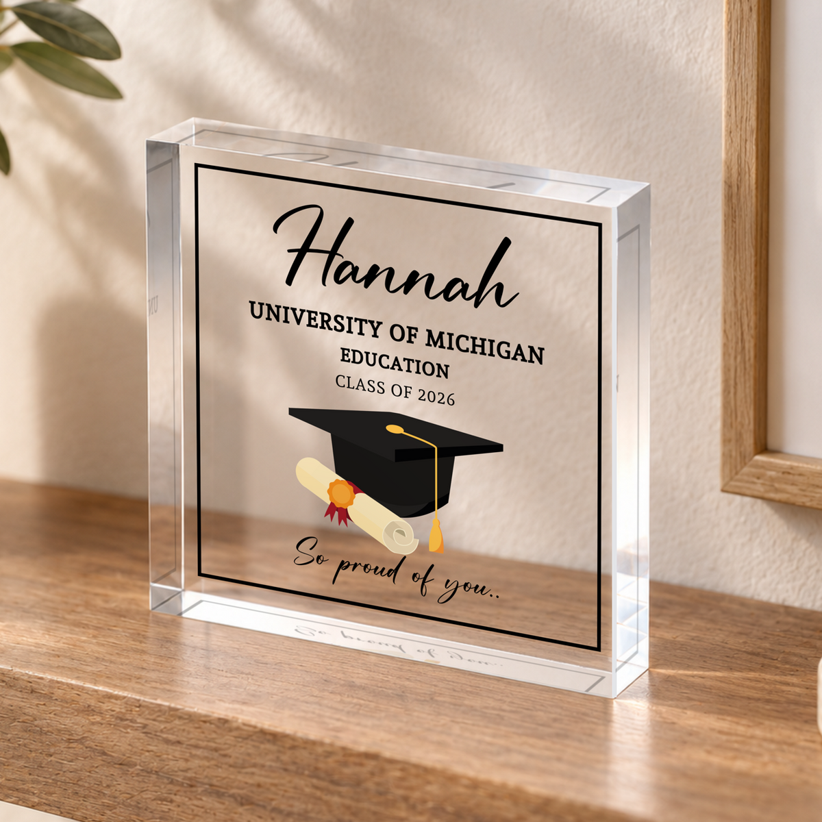 Graduation Keepsake Block