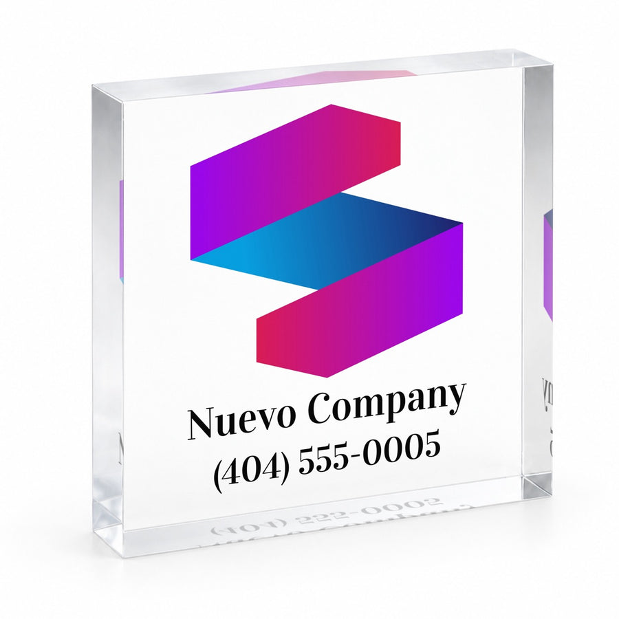 Table Top Business Logo Sign