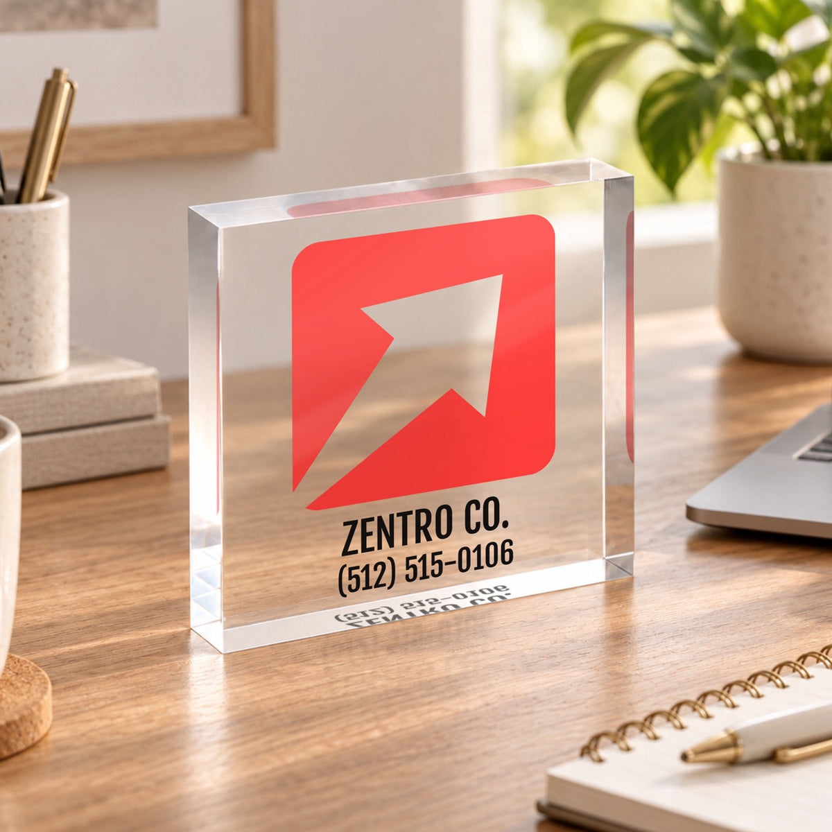 Tabletop Business Logo Sign