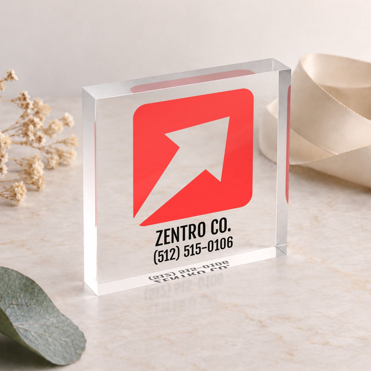 Tabletop Business Logo Sign