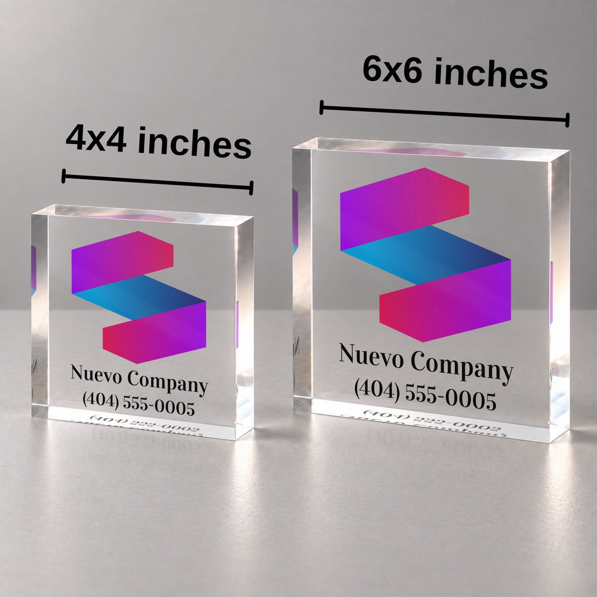 Tabletop Business Logo Sign