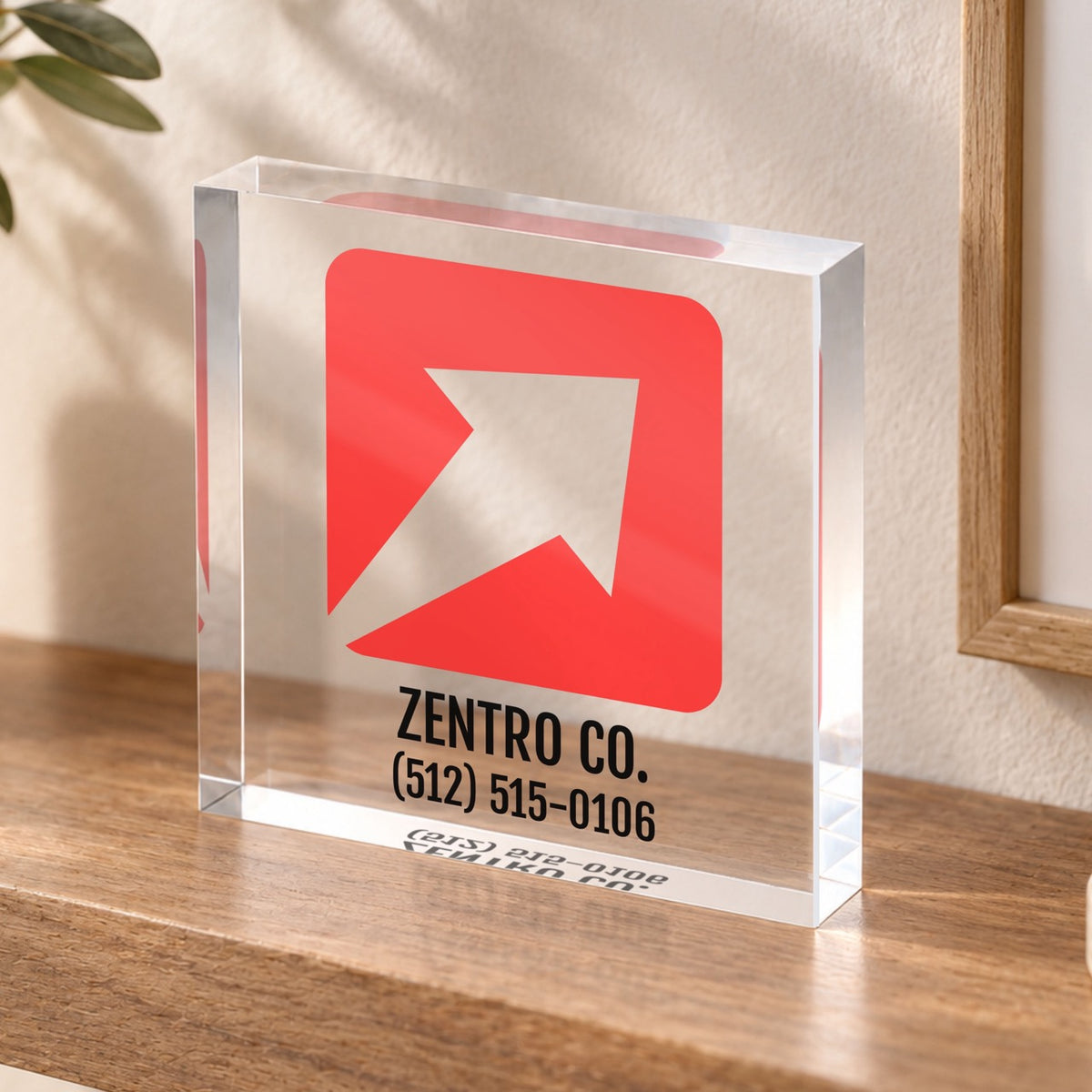 Tabletop Business Logo Sign