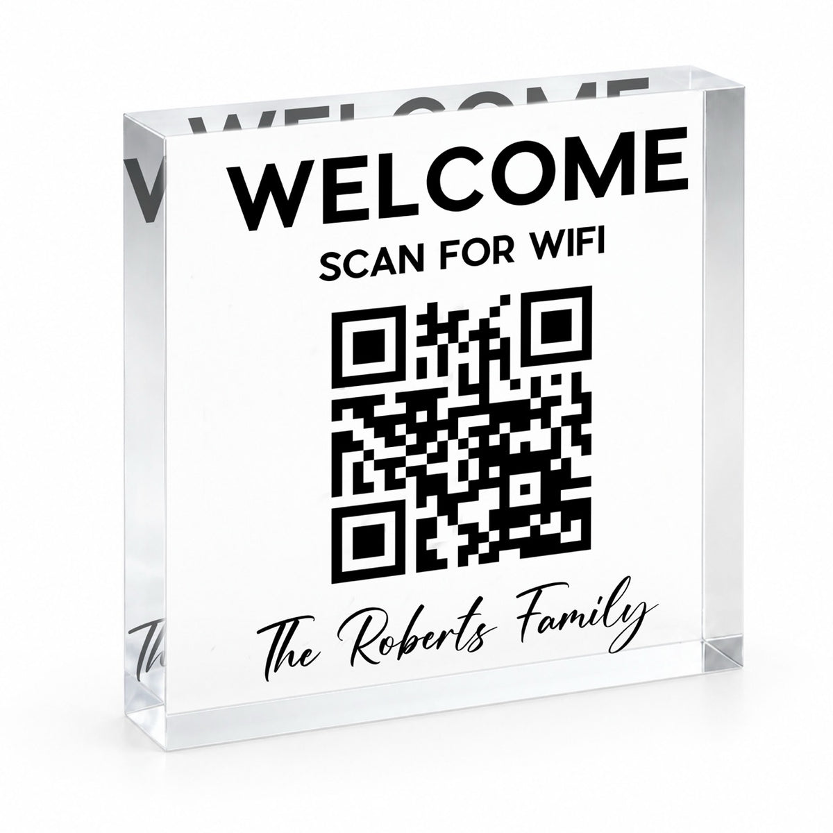 Wi-Fi QR Code Sign