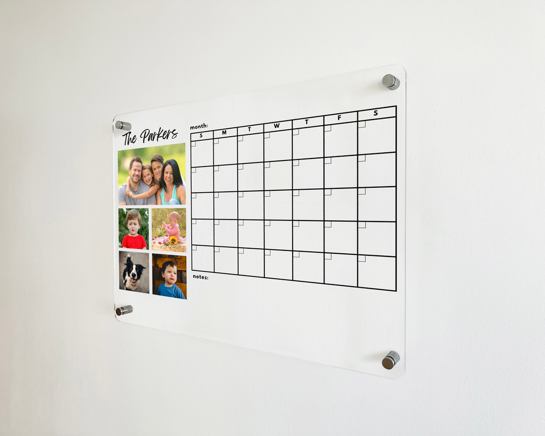 Personalized Monthly Calendar with Photos