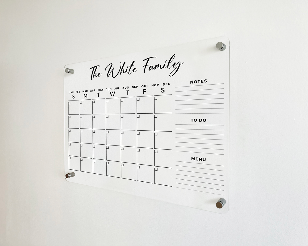 Personalized Calendar with To Do Lists