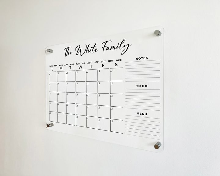 Personalized Calendar with To Do Lists
