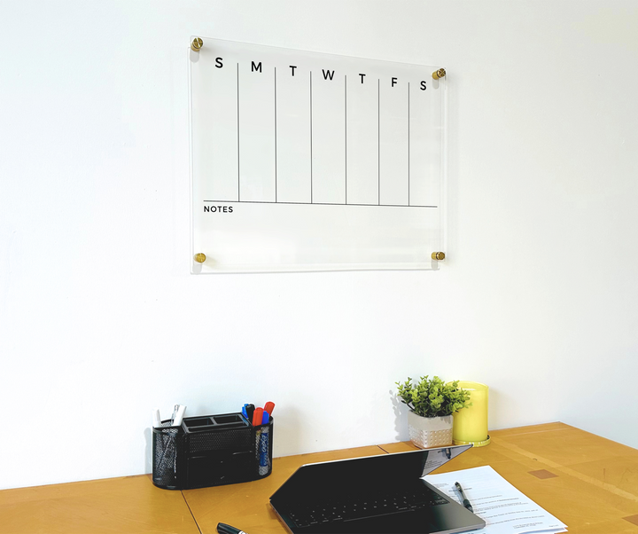 Personalized Weekly Acrylic Calendar