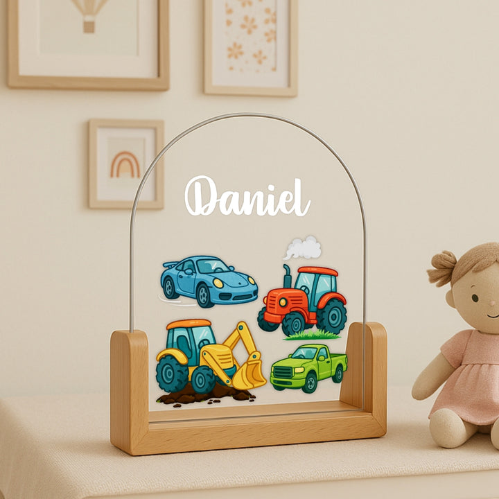 Cars & Trucks Personalized Night Lamp