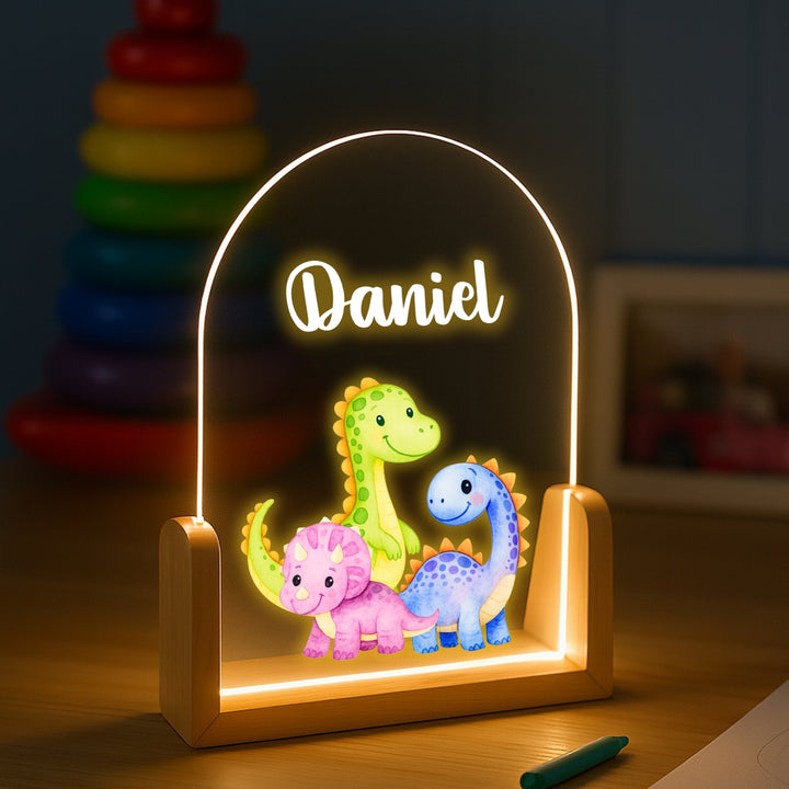 Dinosaurs Personalized Night Lamp