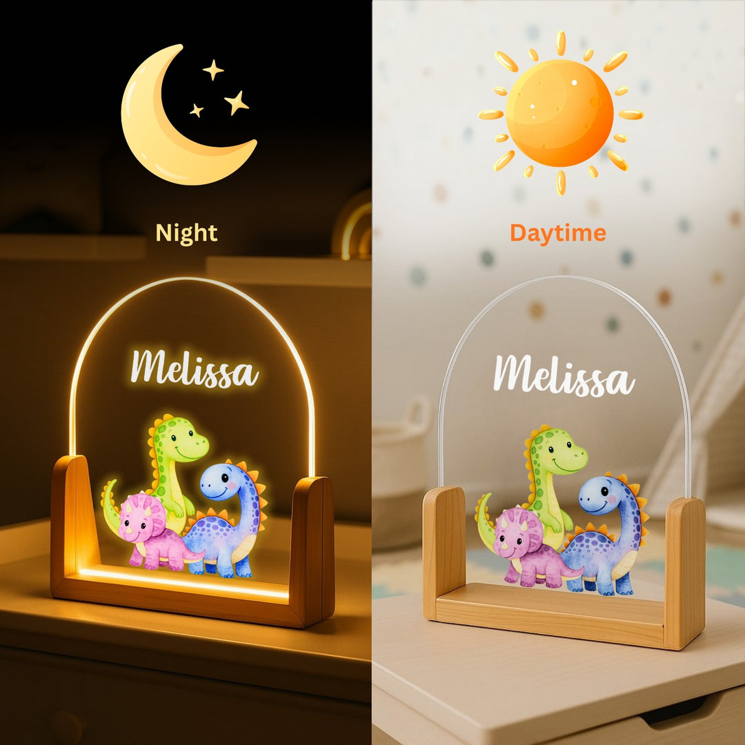 Dinosaurs Personalized Night Lamp