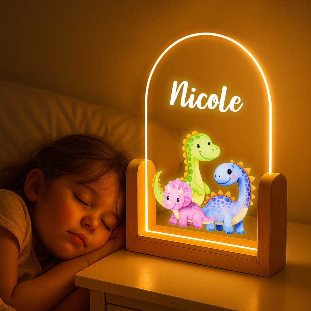 Dinosaurs Personalized Night Lamp