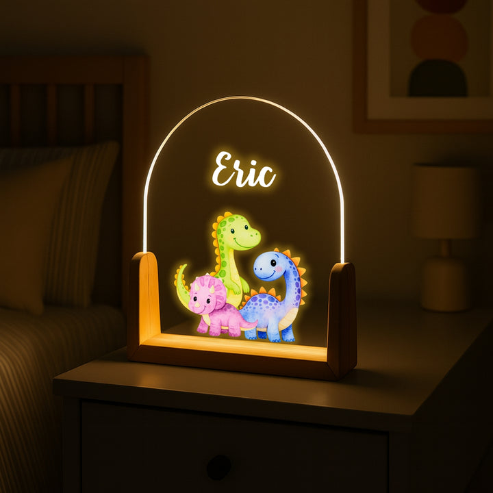 Dinosaurs Personalized Night Lamp