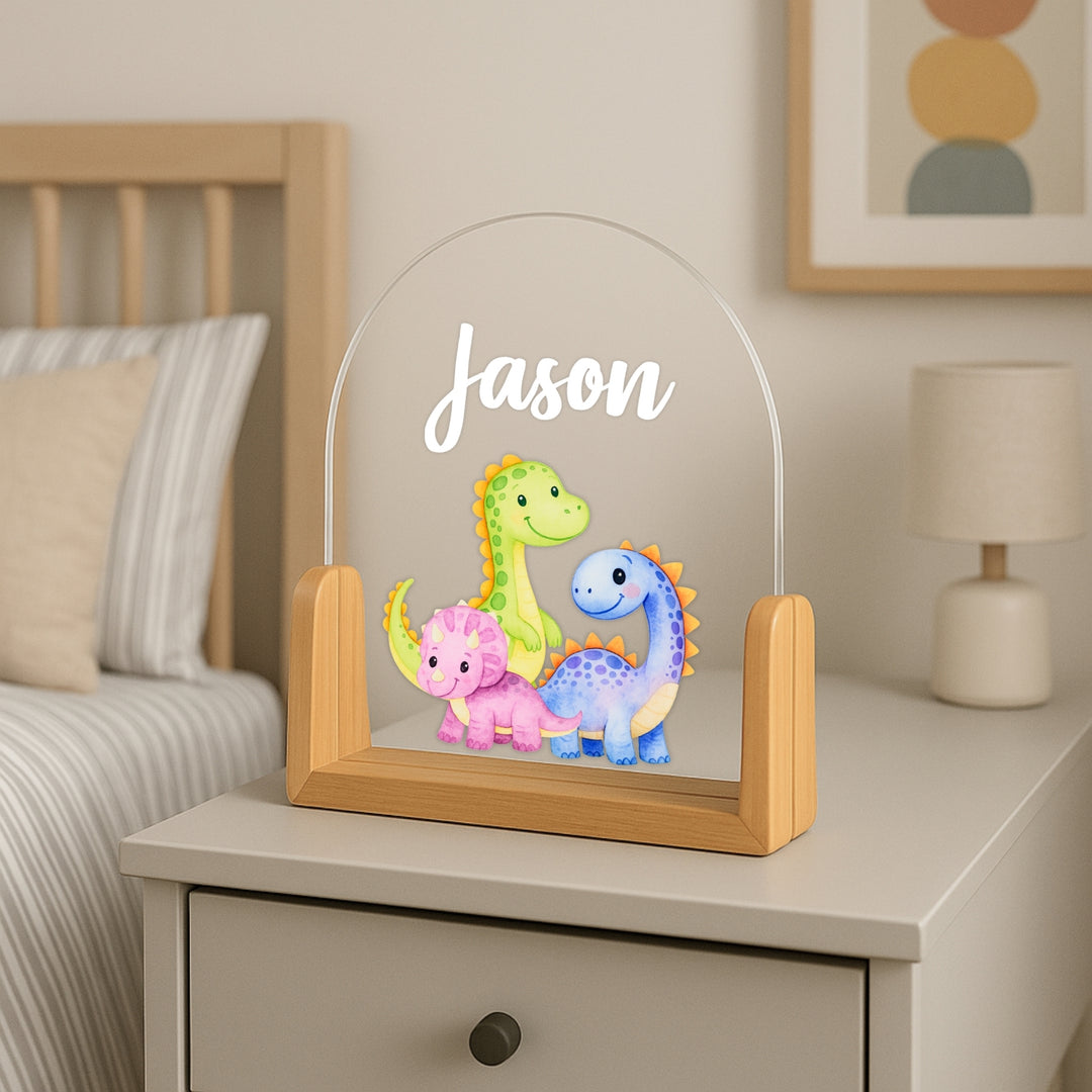 Dinosaurs Personalized Night Lamp