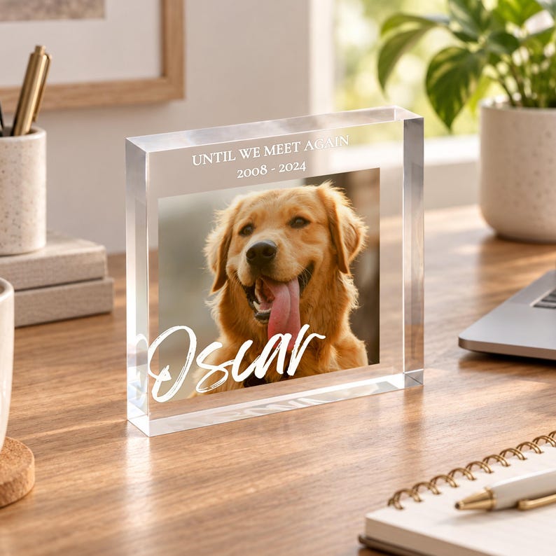 Pet Memorial Photo Block