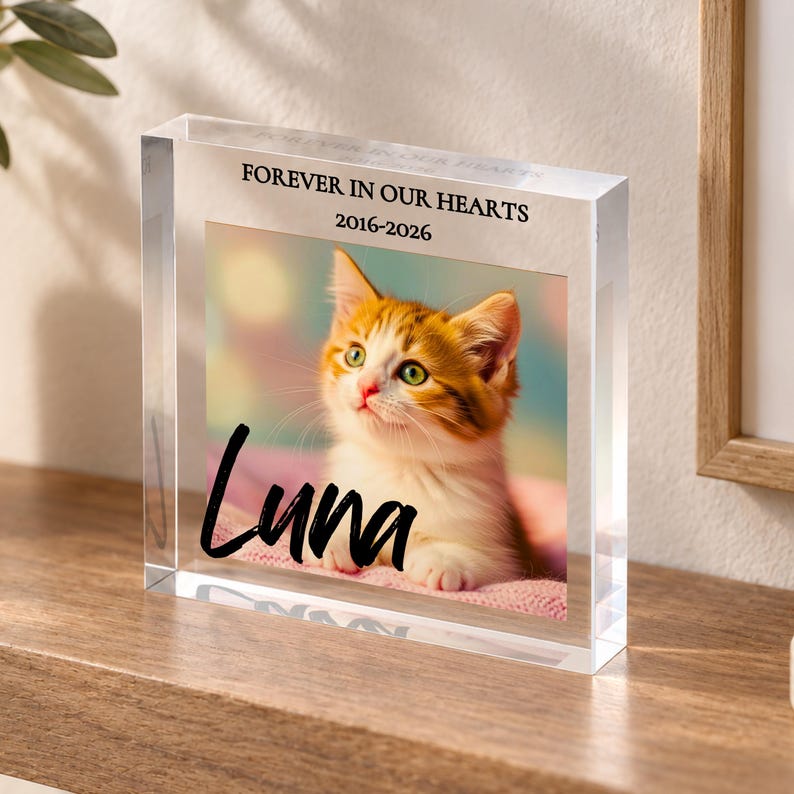 Pet Memorial Photo Block