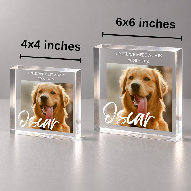 Pet Memorial Photo Block