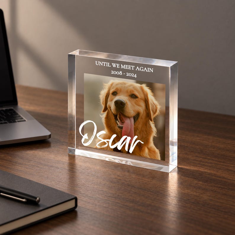 Pet Memorial Photo Block