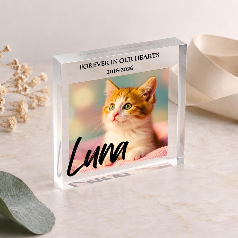 Pet Memorial Photo Block