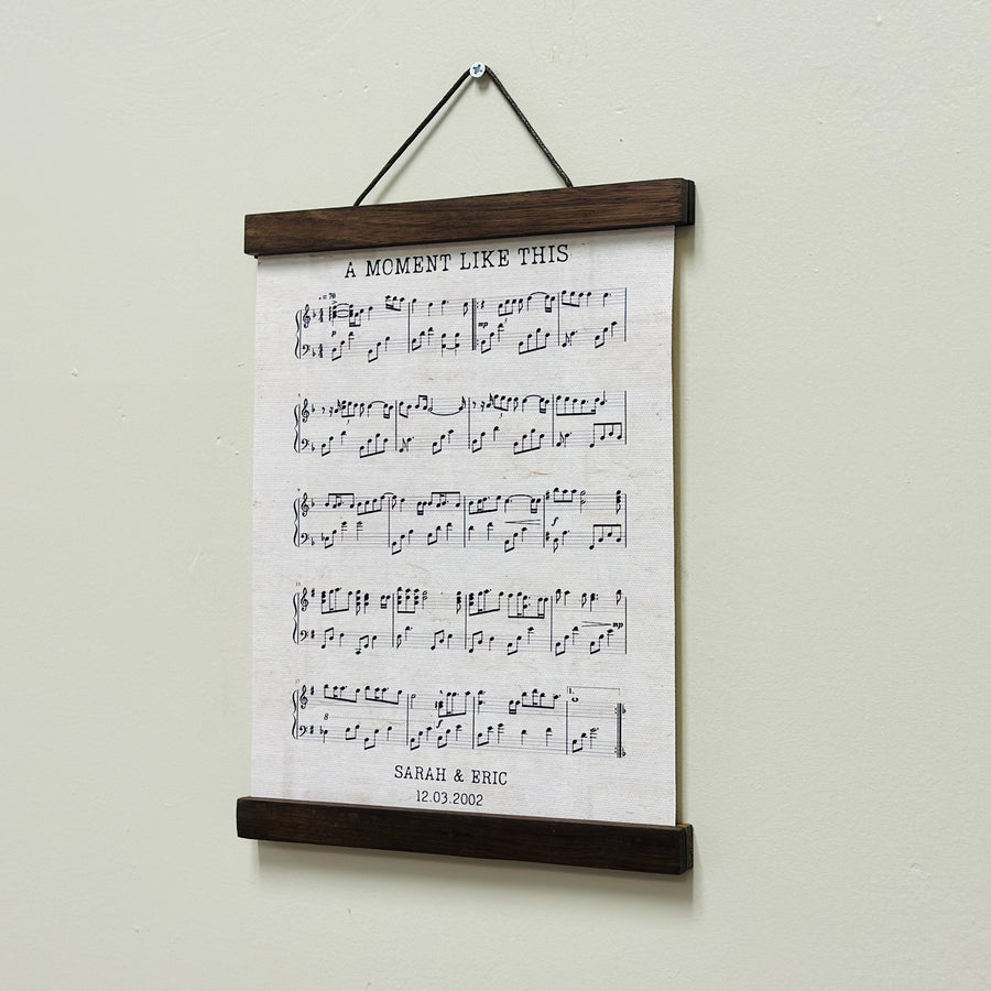 Custom Sheet Music Poster