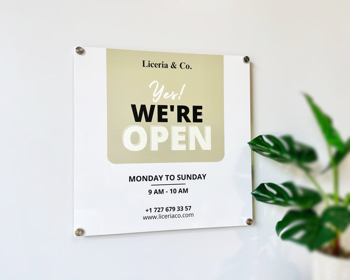 Personalized Acrylic Business Logo Sign II
