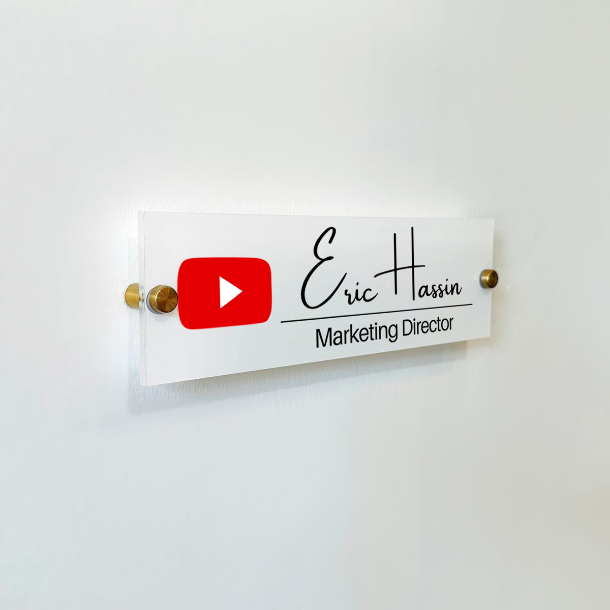 Office Door Name Plate