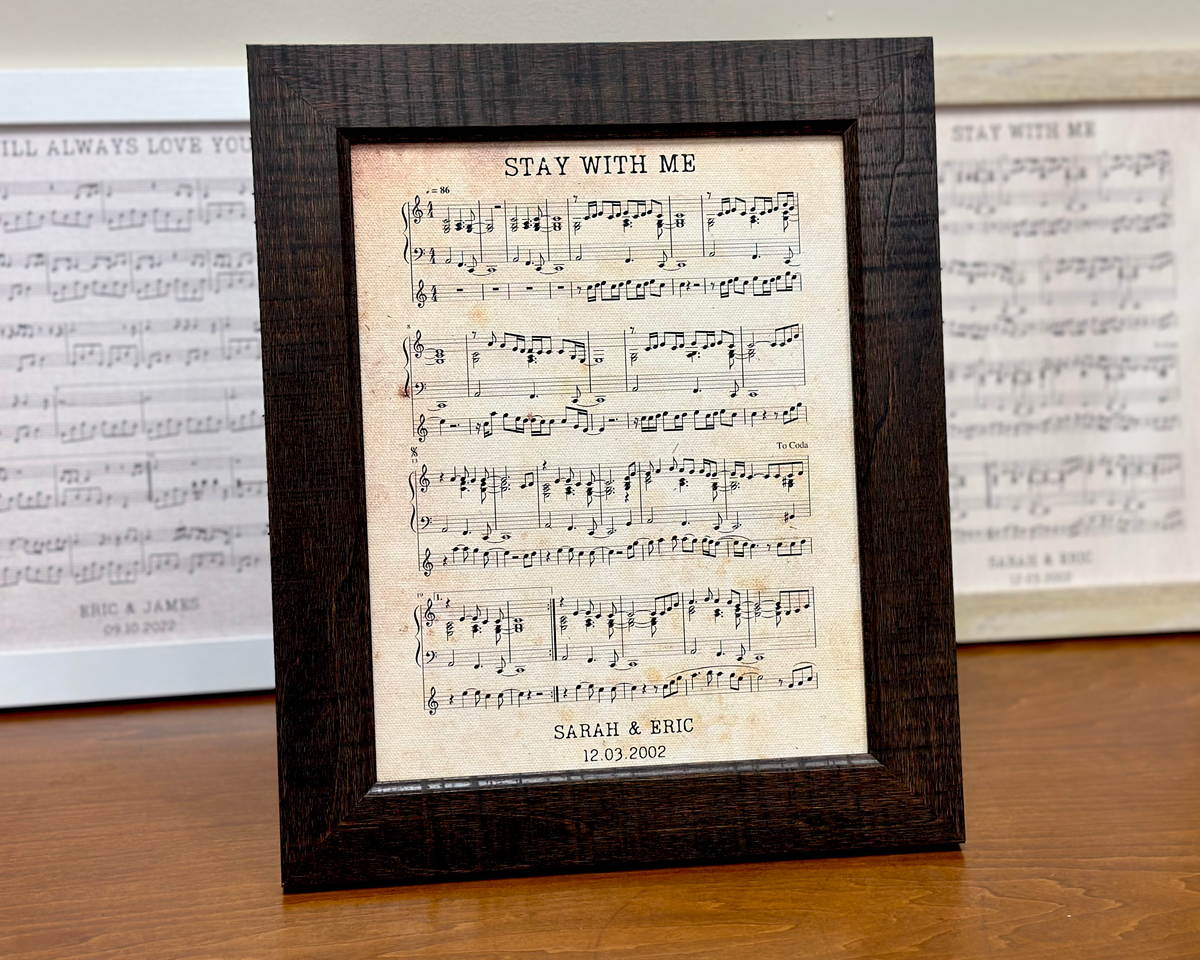Custom Sheet Music Poster