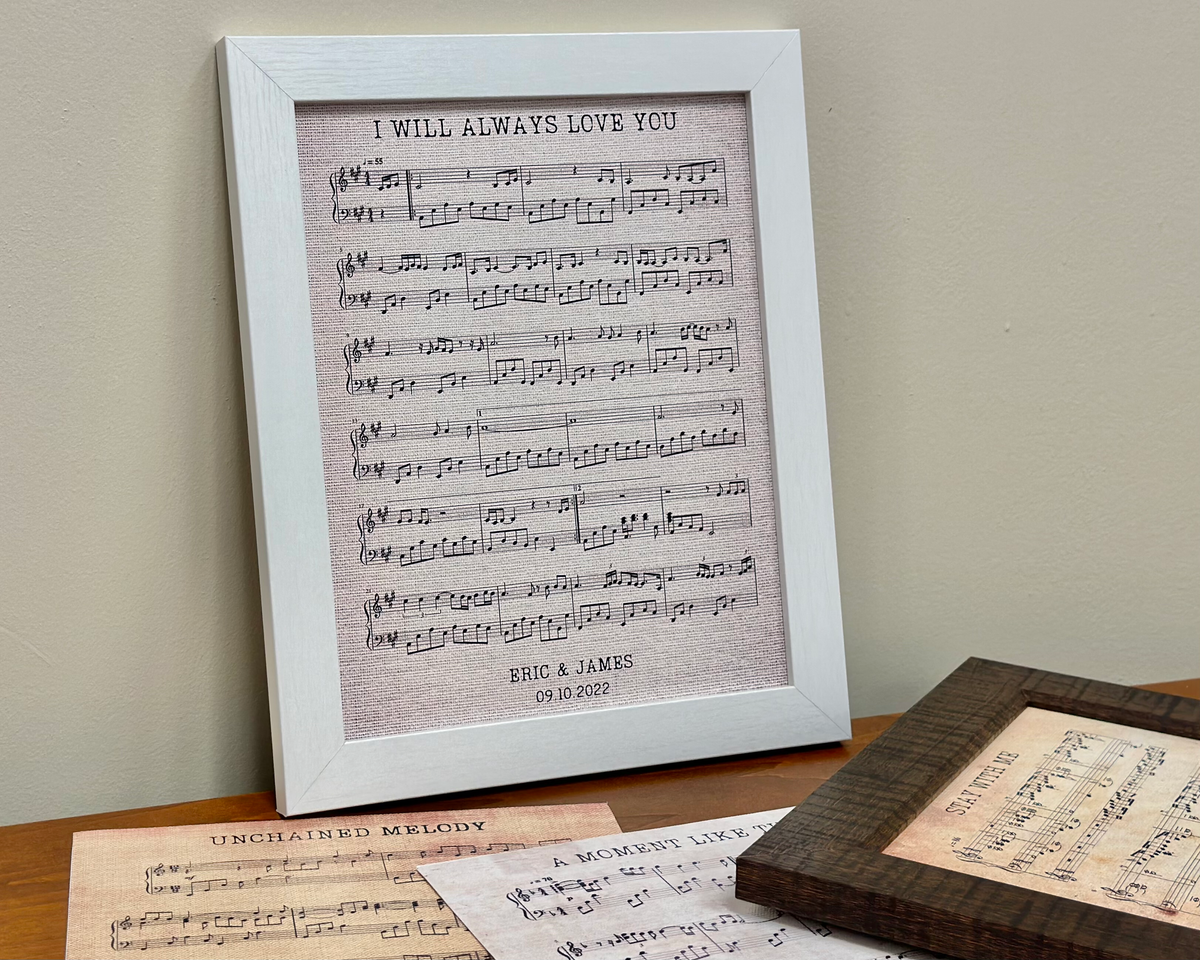 Custom Sheet Music Poster