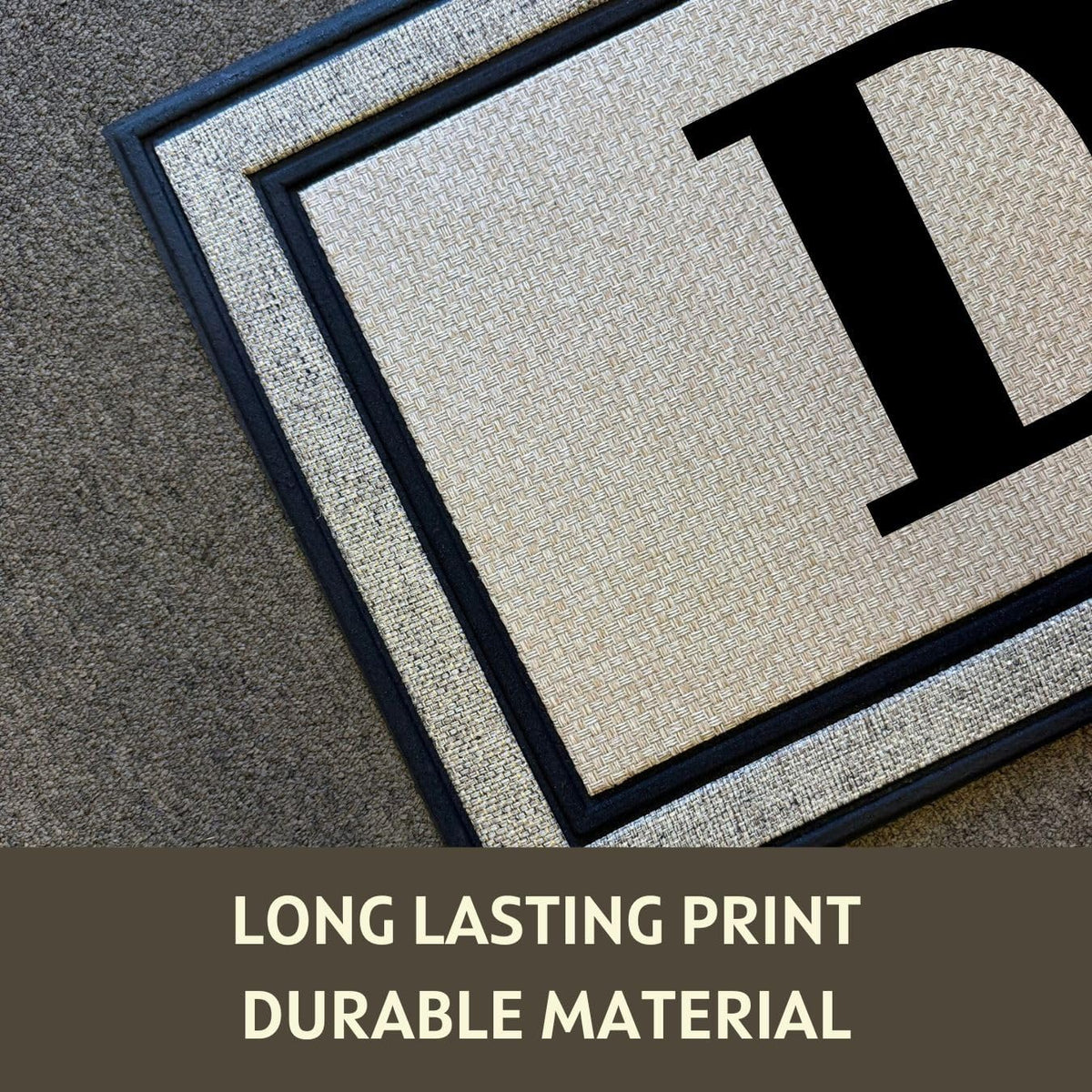 Single Initial Door Mat